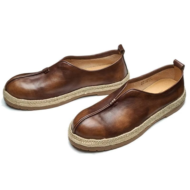 Loafers Herre Elegante Kuskinn-slip-on - Kaffe