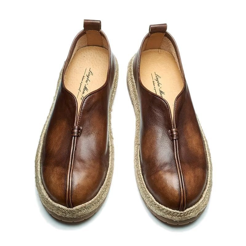 Loafers Herre Elegante Kuskinn-slip-on - Kaffe