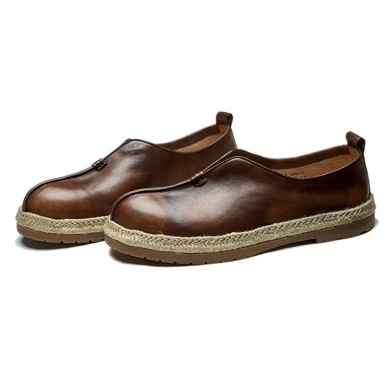 Loafers Herre Elegante Kuskinn-slip-on - Kaffe