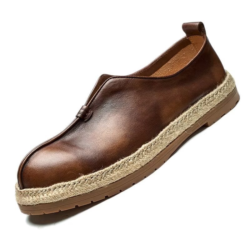 Loafers Herre Elegante Kuskinn-slip-on - Kaffe