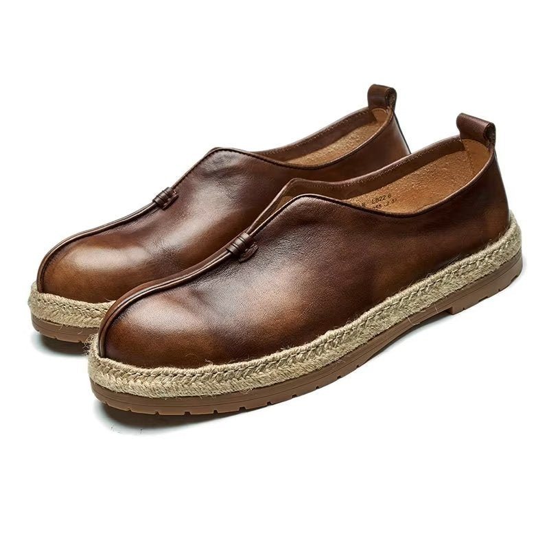 Loafers Herre Elegante Kuskinn-slip-on - Kaffe