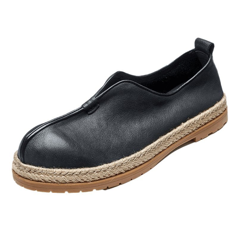 Loafers Herre Elegante Kuskinn-slip-on - Sort