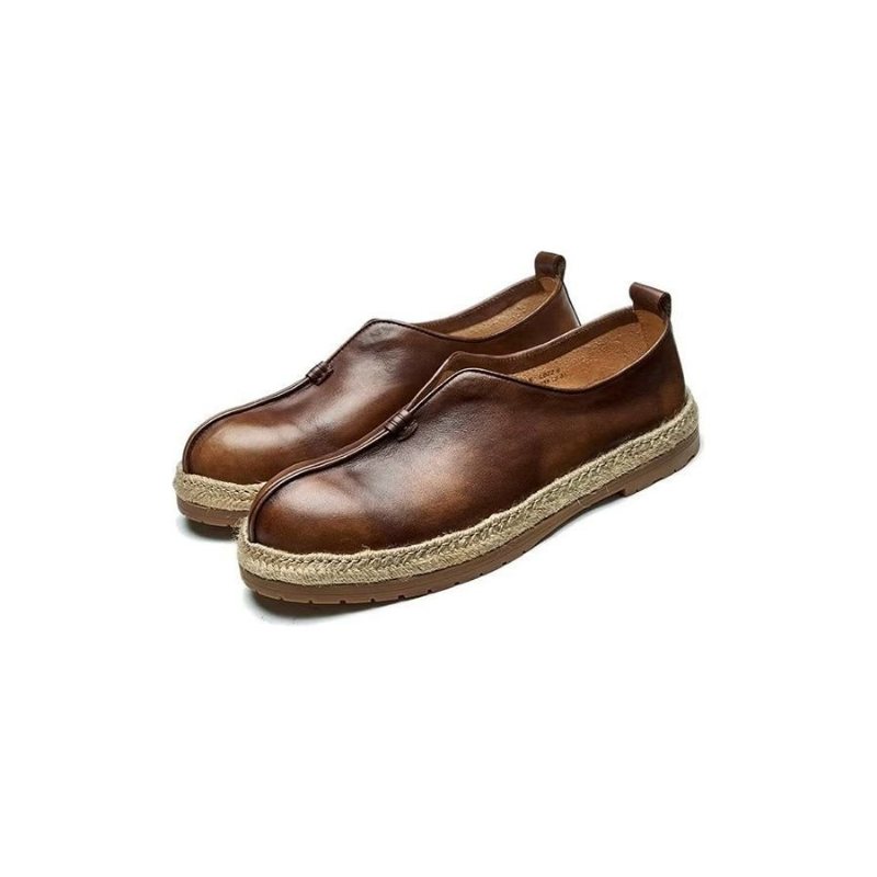 Loafers Herre Elegante Kuskinn-slip-on - Kaffe