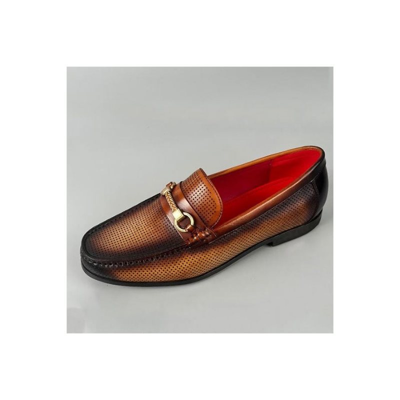 Loafers Herre Elegante Slip On I Ekte Skinn - Brun