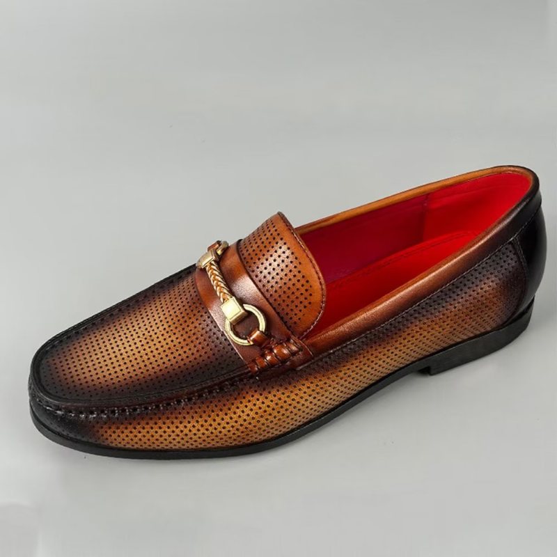 Loafers Herre Elegante Slip On I Ekte Skinn - Brun