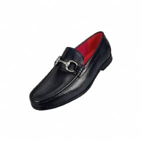 Loafers Herre Elegante Slip On I Ekte Skinn