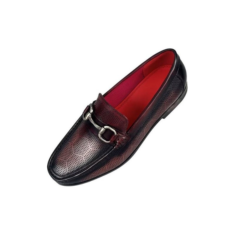 Loafers Herre Elegante Slip On I Ekte Skinn - Kaffe