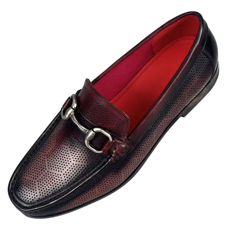 Loafers Herre Elegante Slip On I Ekte Skinn - Kaffe