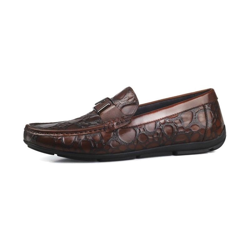 Loafers Herre Exotic Chic Crocflex Slip-on Loafer Sko - Rød 2