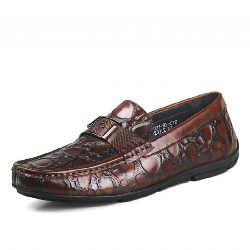 Loafers Herre Exotic Chic Crocflex Slip-on Loafer Sko - Rød 2