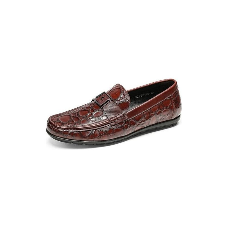 Loafers Herre Exotic Chic Crocflex Slip-on Loafer Sko - Rød