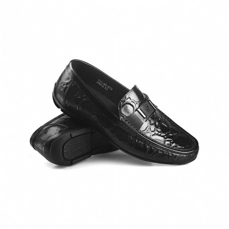 Loafers Herre Exotic Chic Crocflex Slip-on Loafer Sko - Sort 2