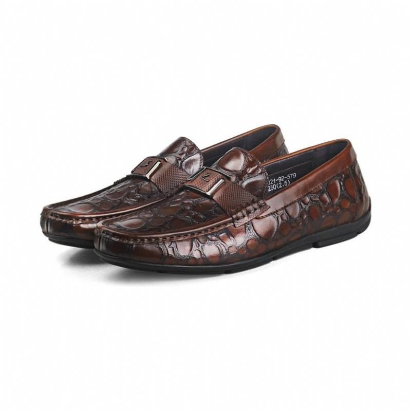 Loafers Herre Exotic Chic Crocflex Slip-on Loafer Sko - Rød 2