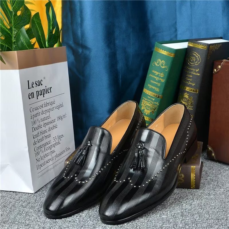 Loafers Herre Exotic Tassel - Svart