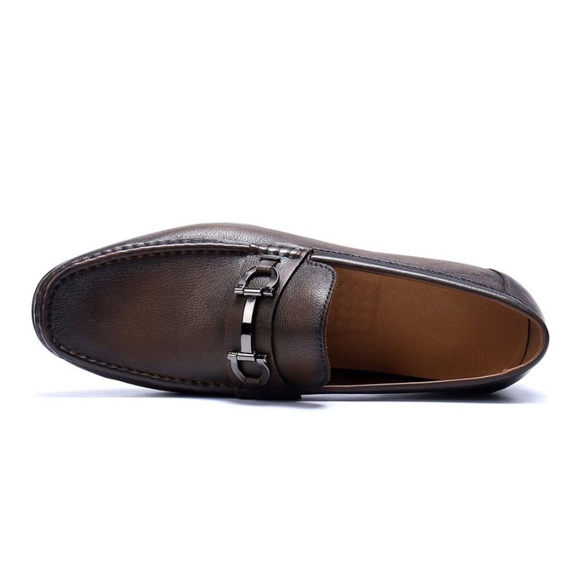 Loafers Herre Hazel Luxury Slip-on Leather - Kaffe