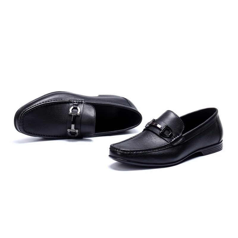 Loafers Herre Hazel Luxury Slip-on Leather - Sort