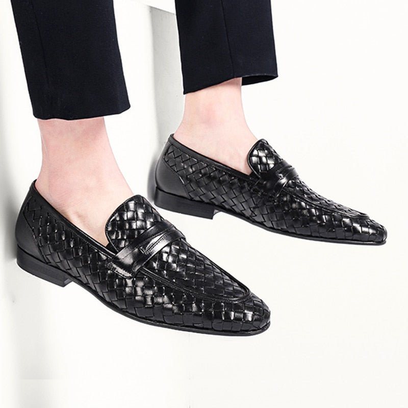 Loafers Herre Komfortable Slip-on Skinn - Svart