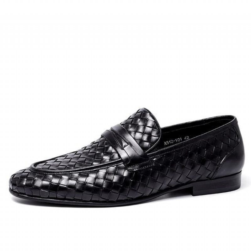 Loafers Herre Komfortable Slip-on Skinn - Svart