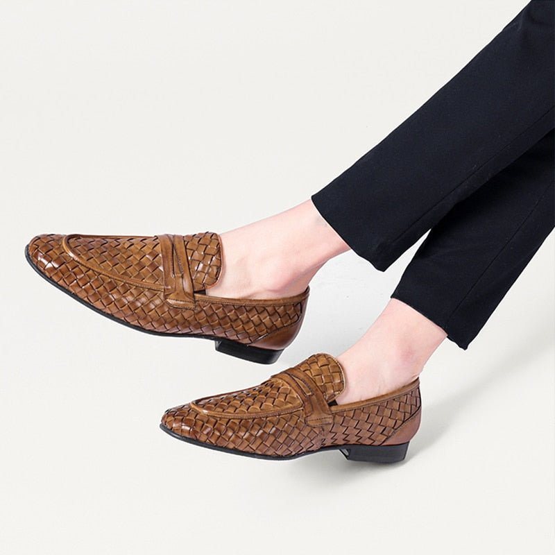 Loafers Herre Komfortable Slip-on Skinn - Kaffe