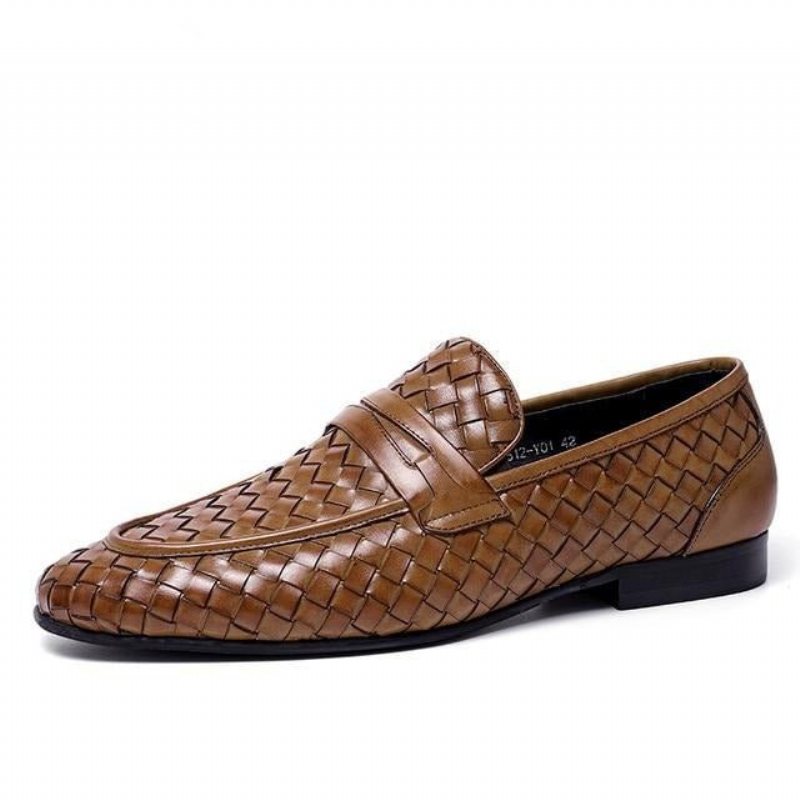 Loafers Herre Komfortable Slip-on Skinn - Kaffe