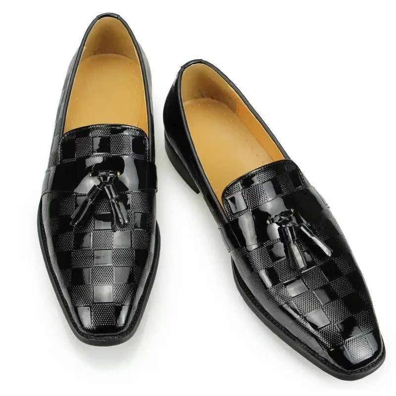 Loafers Herre Krokodilleskinn Slip On - Svart