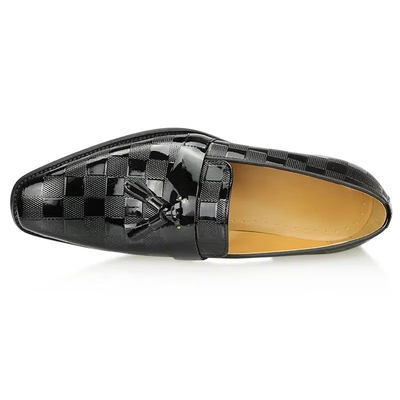 Loafers Herre Krokodilleskinn Slip On - Svart