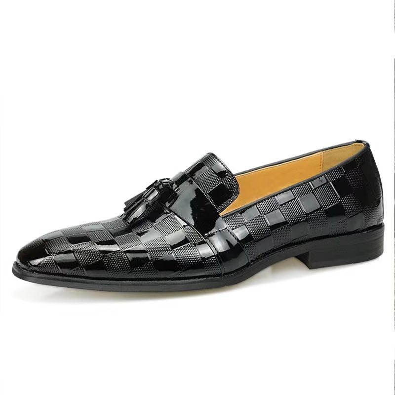 Loafers Herre Krokodilleskinn Slip On - Svart