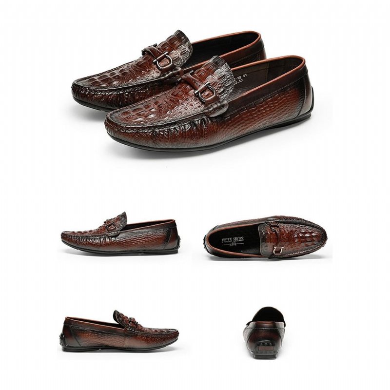 Loafers Herre Luksuriøse Croctex Vanntette Slip-on - Rød