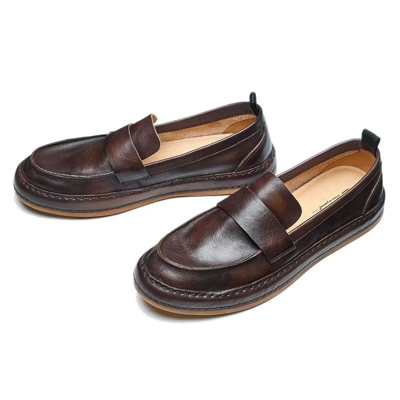 Loafers Herre Lux Cow Leather Slip-on - Kaffe