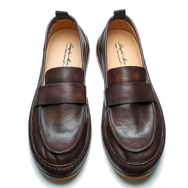 Loafers Herre Lux Cow Leather Slip-on - Kaffe