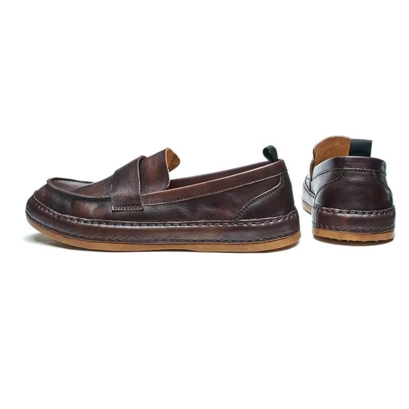 Loafers Herre Lux Cow Leather Slip-on - Kaffe