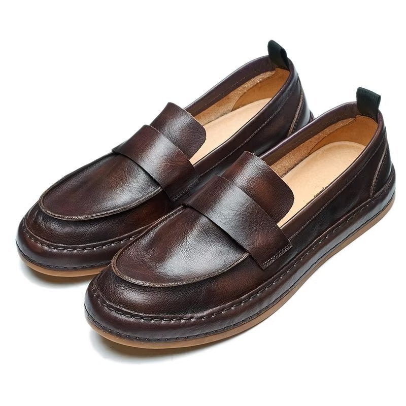 Loafers Herre Lux Cow Leather Slip-on - Kaffe