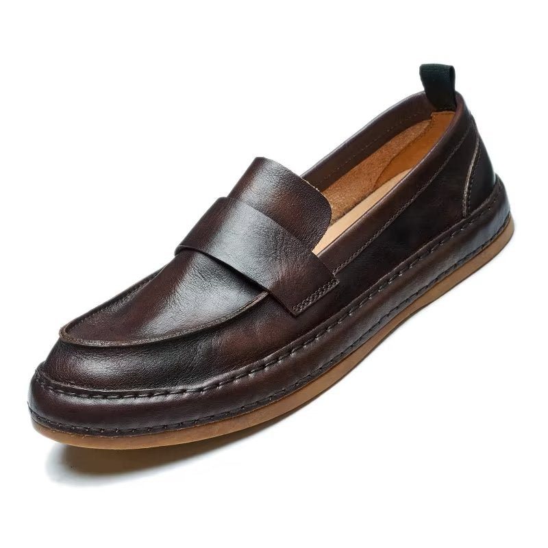 Loafers Herre Lux Cow Leather Slip-on - Kaffe