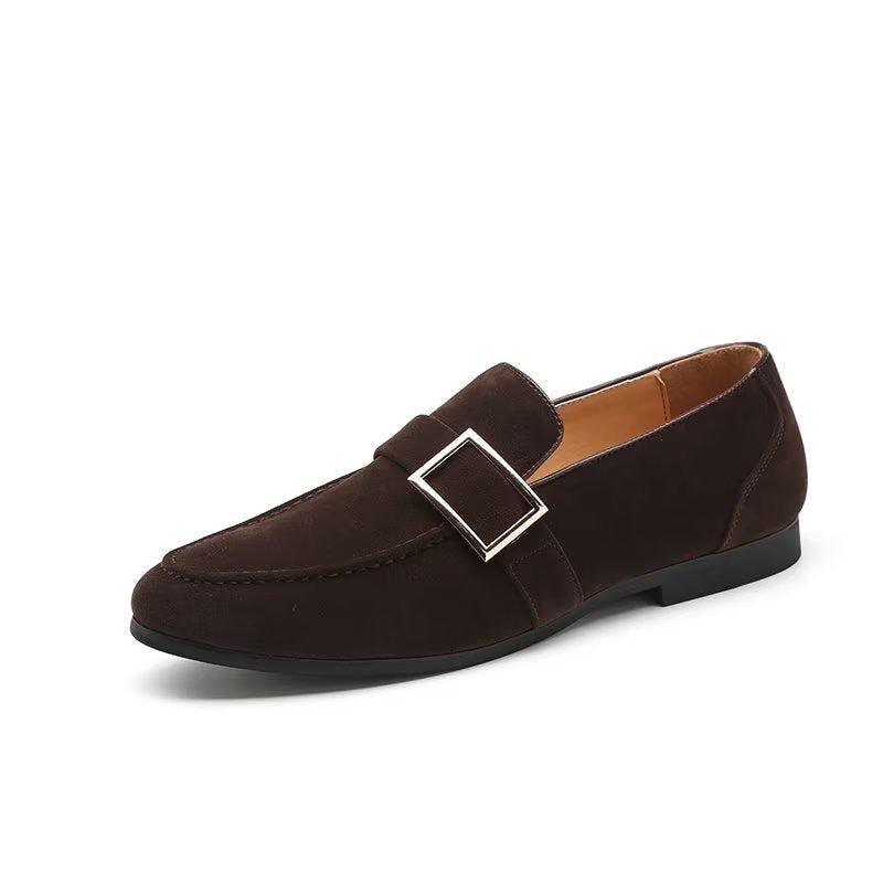 Loafers Herre Modish Pregede Slip-on - Kaffe