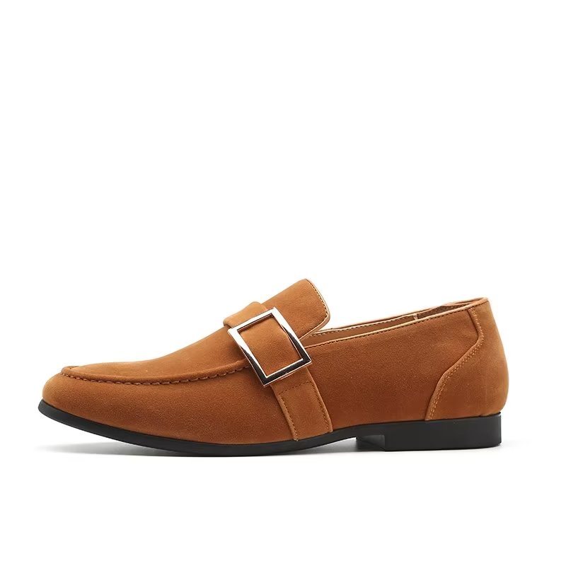 Loafers Herre Modish Pregede Slip-on - Brun