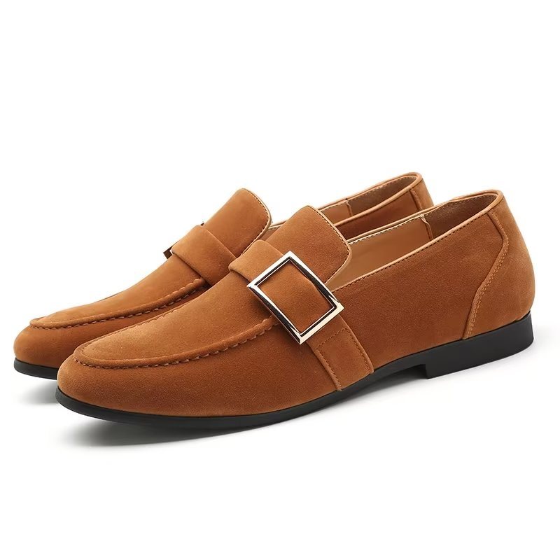 Loafers Herre Modish Pregede Slip-on - Brun