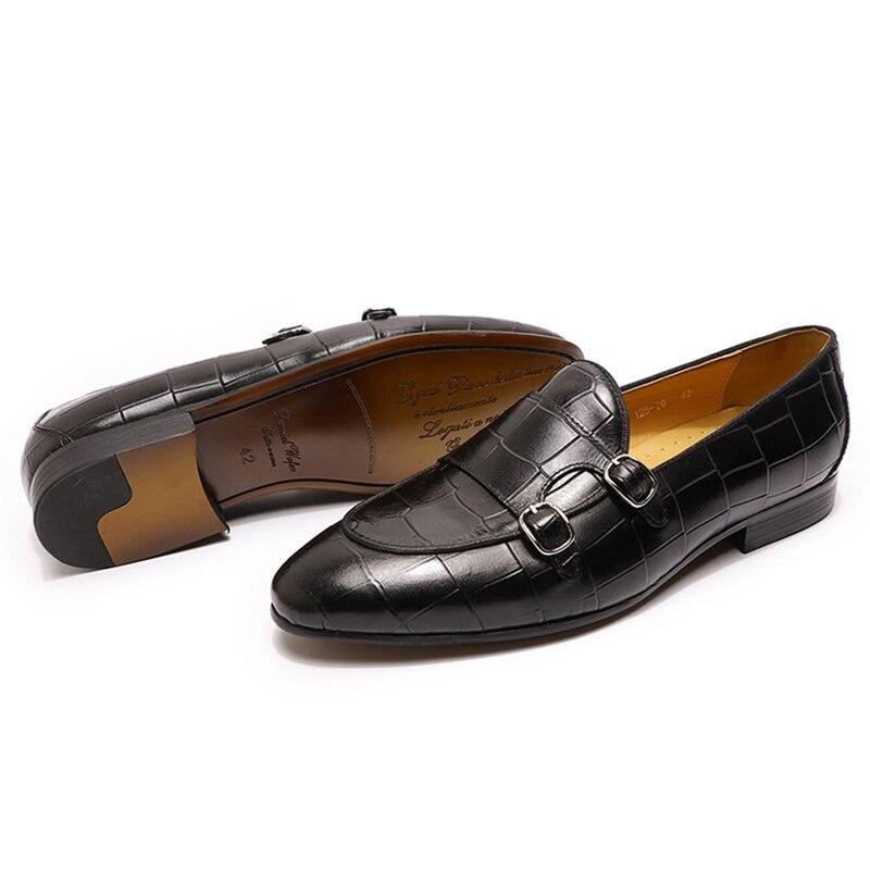 Loafers Herre Monk Strap Slip On - Svart