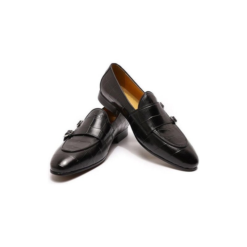 Loafers Herre Monk Strap Slip On - Svart