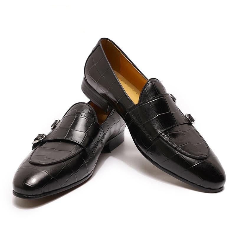 Loafers Herre Monk Strap Slip On - Svart