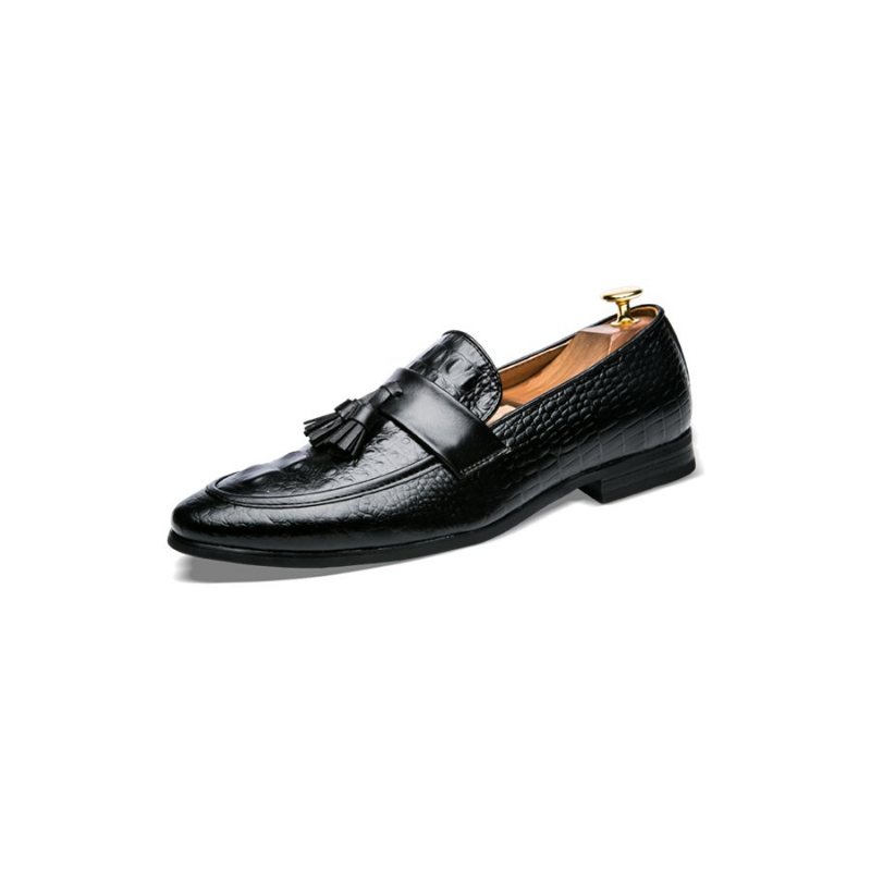 Loafers Herre Overdådige Croctassel Exotic Oxford - Svart