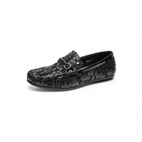 Loafers Herre Pustende Slip-on Klassisk Alligator Tekstur