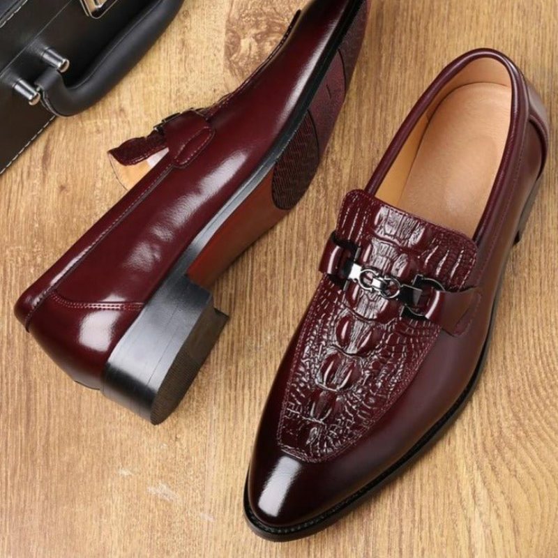 Loafers Herre Slip-on - Rød