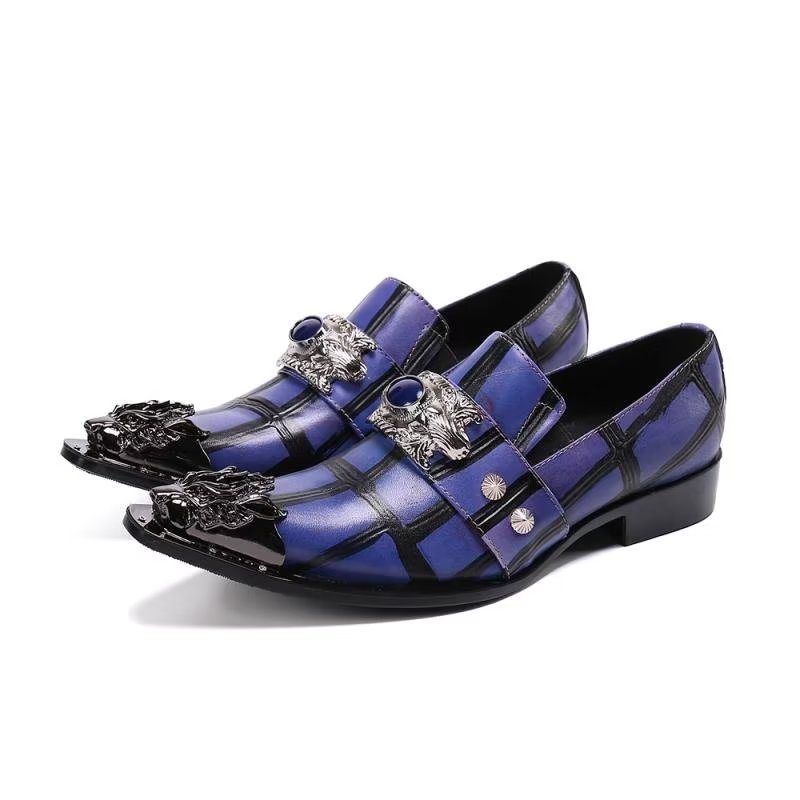 Loafers Herre Slip-on I Skinn - Lilla