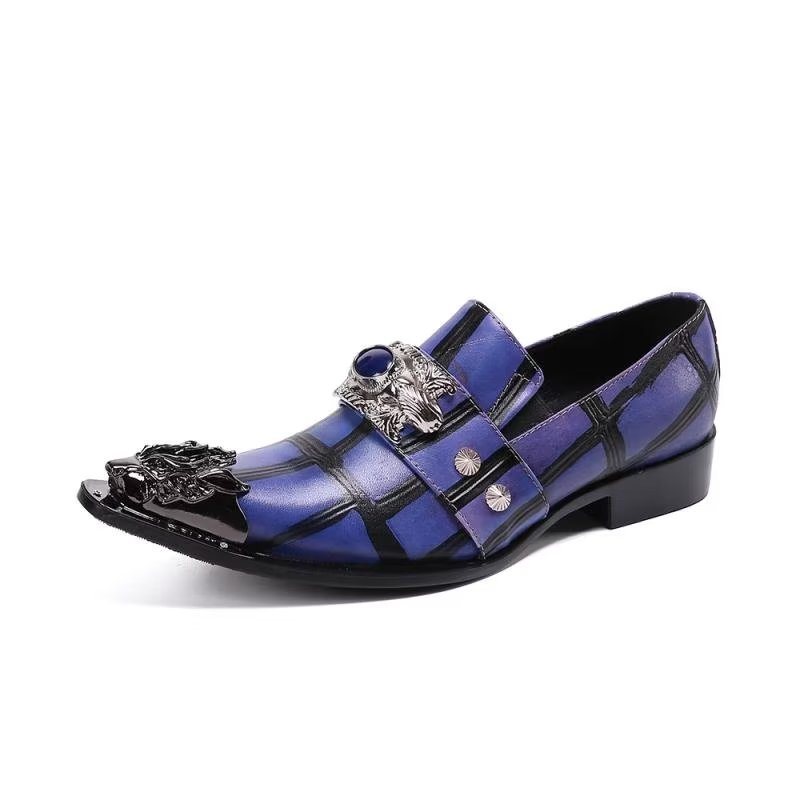 Loafers Herre Slip-on I Skinn - Lilla