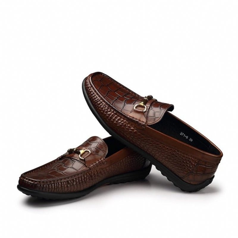 Loafers Herre Slip-on Pustende Casual - Kaffe