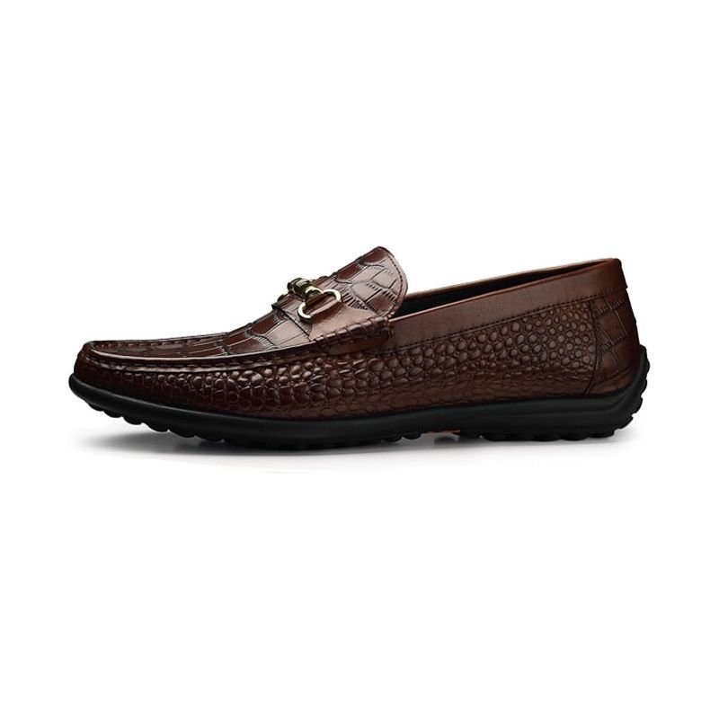 Loafers Herre Slip-on Pustende Casual - Kaffe