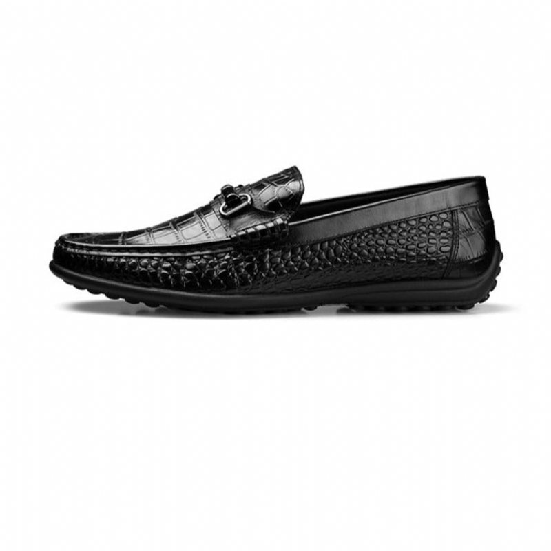 Loafers Herre Slip-on Pustende Casual - Sort