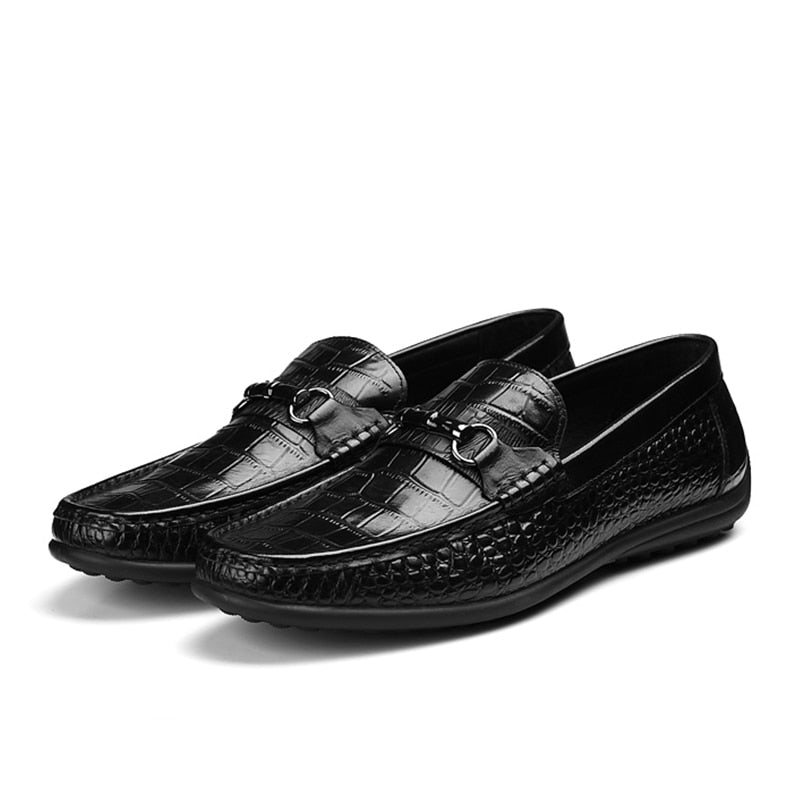 Loafers Herre Slip-on Pustende Casual - Sort