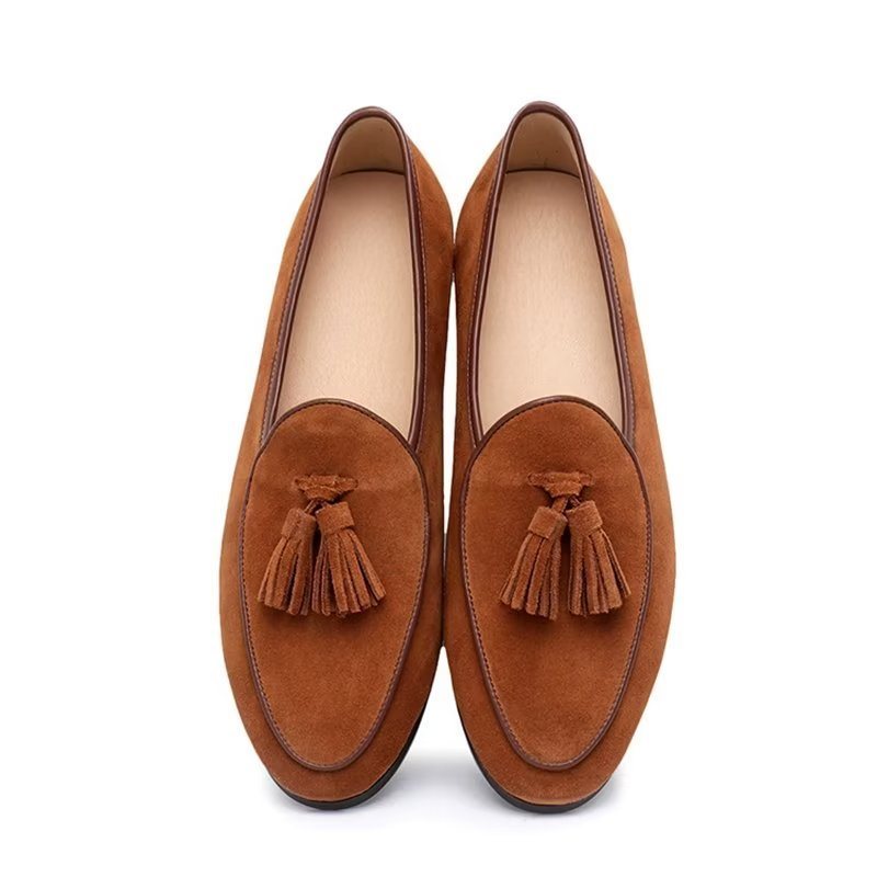 Loafers Herre Slip-on Semsket - Kaffe