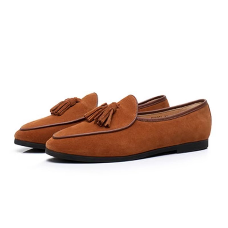 Loafers Herre Slip-on Semsket - Kaffe